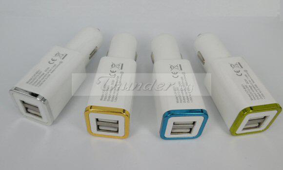 USB зарядно за Телефон за Кола 12-24V 2A 2xUSB YJY-8021