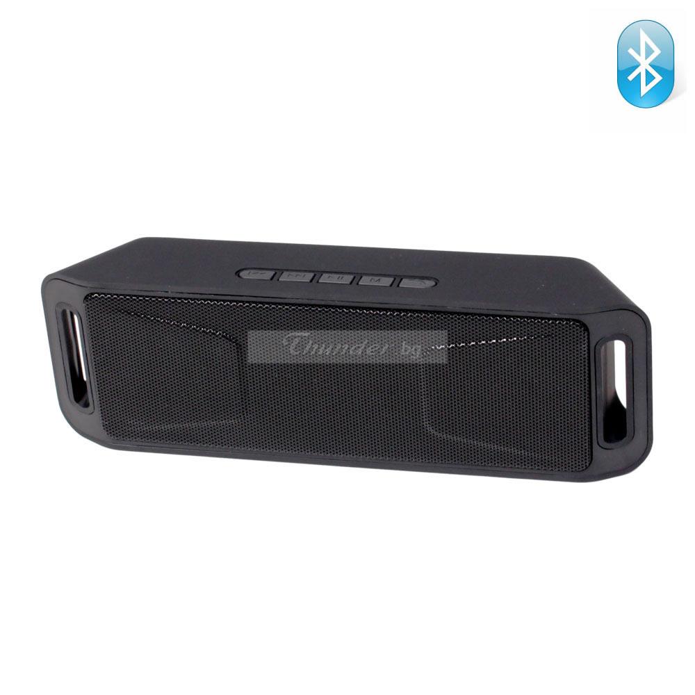 Bluetooth колонка K812A, FM радио, слот за USB/micro SD CARD/AUX, черна