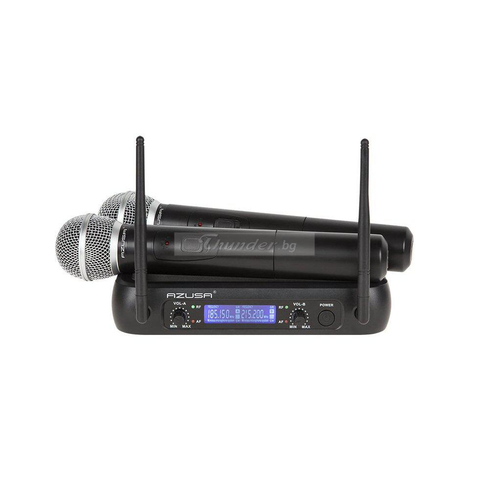 Професионален Безжичен Микрофон WR-358LD, Два Микрофона, Обхват до 50  метра