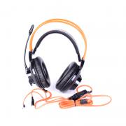 Гейминг слушалки с микрофон G925, 2 броя 3.5мм стерео жак, Черен/Оранжев