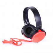 Слушалки MDR-XB450+mic, Handsfree, 3.5мм стерео жак с микрофон, Черен/Червен