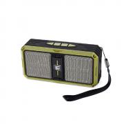 Bluetooth колонка G36, FM радио, литиево-йонна батерия, слот за USB, TF CARD/AUX, Черен/Зелен