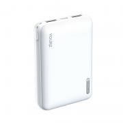 Външна Батерия 10000mAh за Телефон, YOURZ R8 Power Bank, Бяла