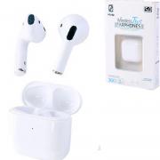 Безжични слушалки със зареждащ кейс, Bluetooth V4.2, Handsfree, микрофон, Бели, YourZ CB018