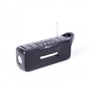 Bluetooth колонка NR-B5FMD, TWS, Соларен панел, Фенер, FM радио, литиево-йонна батерия, слот за USB/micro SD CARD, черна