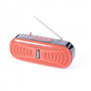 Bluetooth колонка NR-B6FMD , TWS, Фенер, FM радио, литиево-йонна батерия, слот за USB/micro SD CARD, червена