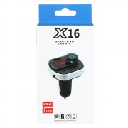 FM Трансмитер X16, букса за автозапалка, Bluetooth, micro