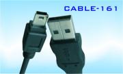 USB - Mini USB 5pin кабел, черен, 1.5 метра